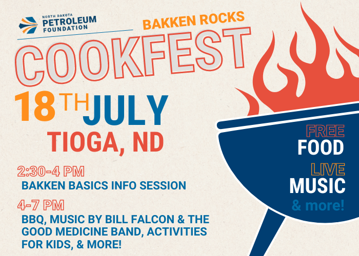 Bakken Rocks CookFest is in Tioga July 18