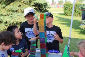 Boys fun building activity CookFest 2024
